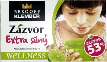 Čaj Bercoff Klember Wellness Zázvor extra silný bylinný čaj 20 x 2 g