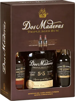 Dos Maderas Rum 5 + 5y 40 % 0,7 l + 2x Sherry 20y 1 l