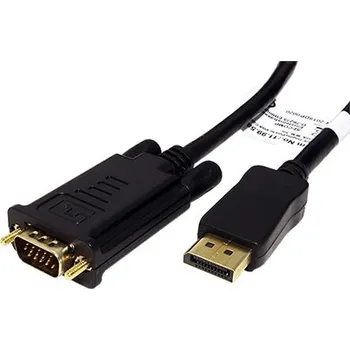 Video kabel Value Kabel DisplayPort - VGA, DP(M) -> MD15HD, 2m, černý - 11.99.5802