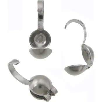 Materiál na výrobu šperku Ocelové kalotky 9x4mm-3mm - 1Ks+B - 1Ks