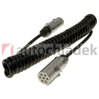 Prodlužovací kabel Kabel elektrický spirálový 7-pólový s kolíkem typ S