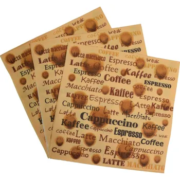 Papírový ubrousek Ubrousky potisk KAFFEE 50 ks