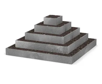 Vyvýšený záhon Transform Pyramida na jahody 2 m šedá
