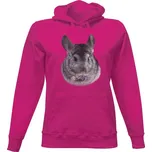 Dámská mikina s kapucí s potiskem Činčila dámské