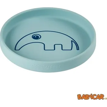 dětská jídelní sada DONE BY DEER silikonový talíř kulatý ANTEE Modrá