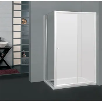 Sprchové dveře ARTTEC P-50 chrome - Pevná stěna 90 cm ke sprchovým dveřím MOON a SALOON čiré sklo