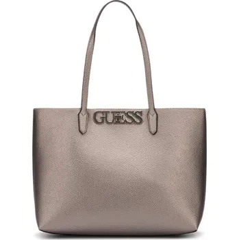 Kabelka Guess Uptown Chic Barcelona stříbrná
