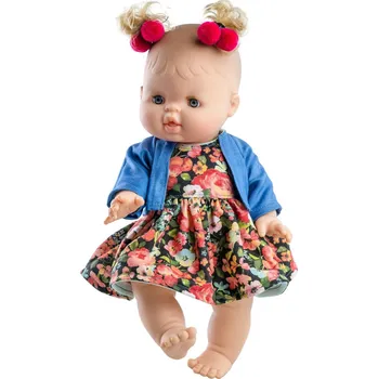 Panenka Realistická panenka Rebeca v květovaných šatech od firmy Paola Reina ze Španělska (Realistická panenka LOS GORDIS ze Španělska)