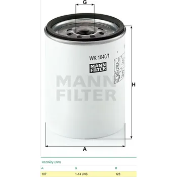 Palivový filtr Filtr paliva SP1459/M