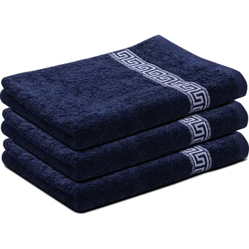 Ručník Ručník GREEK 50 x 90 cm tmavě modrý, 100% bavlna
