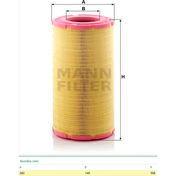 Vzduchový filtr Filtr vzduchový DAF 95XF 85CF,SOLARIS,RVI