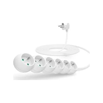 Počítač CONNECT IT prodlužovací kabel 230 V, 6 zásuvek, 3 m, bez vypínače (černý)