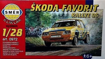 Plastikový model Směr Škoda Favorit Rallye 96 1:28