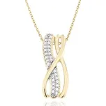 Zlatnictví U Kostela Zlatý přívěsek s bílými zirkony 649 436966088