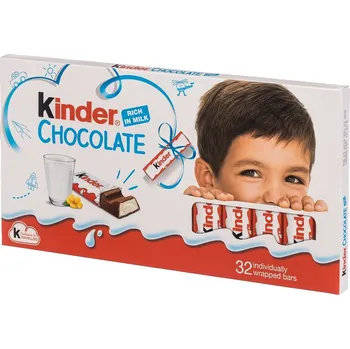 Kinder Chocolate tyčinky z mléčné čokolády mix motivů, 400 g