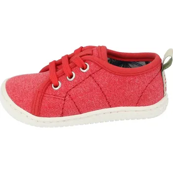 Dívčí tenisky Filii barefoot tenisky - MAUI canvas vegan laces chilli M 35