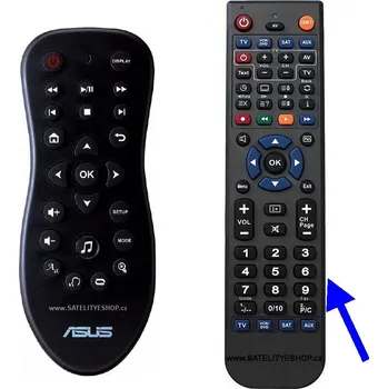 Dálkový ovladač Dálkový ovladač Asus O!Play HDPR1 náhradní
