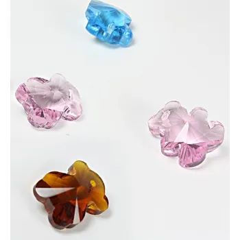 Materiál na výrobu šperku Krystal přívěsek Medvídek 14x12mm - Hnědá