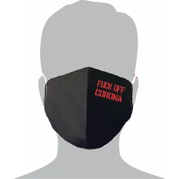 rouška Ochranná rouška - F*** OFF CORONA (Textilní černá)