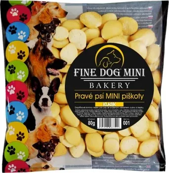 Pamlsek pro psa FINE DOG Piškoty mini žluté