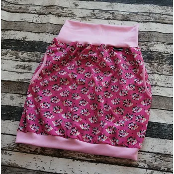 Dámská sukně Yháček Sukně dámská Yháček, máma, ježek na růžové Velikost:: L