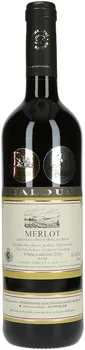 Víno Vinařství Baloun Merlot 2016 výběr z hroznů 0,75 l