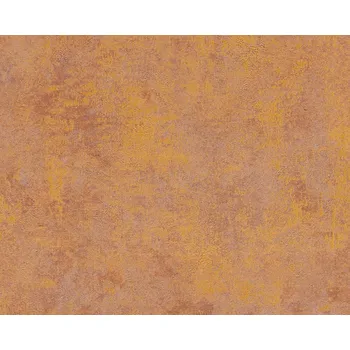 Tapeta Vliesová tapeta 374253 UNI - hnědá, oranžová, měděná, zlatá, metalická / Tapety na zeď 37425-3 New Walls (0,53 x 10,05 m) A.S.Création
