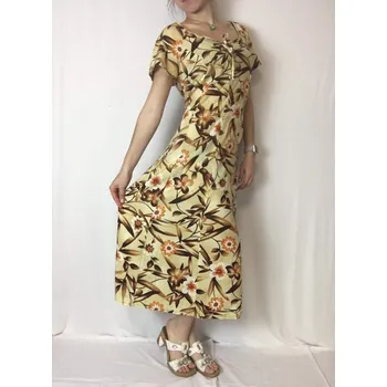 Dámské šaty dámské šaty, Barva Béžová, Velikost XL 44, Materiál 100% Viskoza