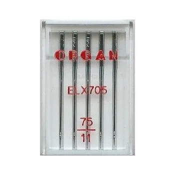 jehly pro coverlock Organ ELx705 75-5ks chromované