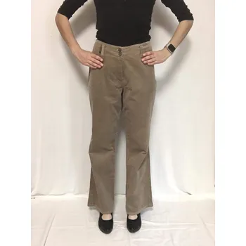 Dámské kalhoty damské kalhoty, Barva Béžová, Velikost XXL 48