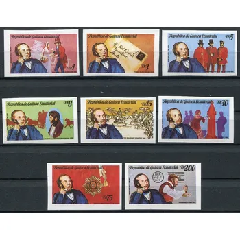 Poštovní známka (1979) Yt GQ 160 A-H nd ** - Rovníková Guinea - Sir Rowland Hill "Londýn 1980"