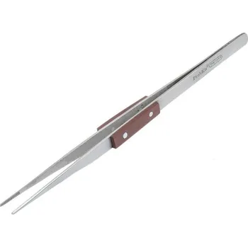 Kosmetická pinzeta Univerzální pinzeta 1Pk-119T s dřevěným úchytem