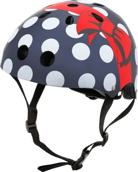 Cyklistická přilba Hornit Dětská helma s blikačkou Puntíky S