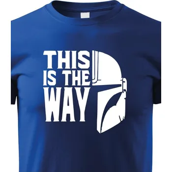 Chlapecké tričko Dětské tričko Mandalorian, Barva Modrá, Velikost 146 cm/10 roků, Canvas Dětské tričko Bezvatriko.cz 1