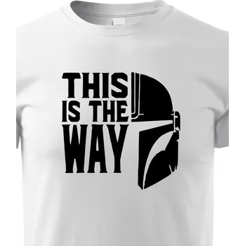 Dětské tričko Mandalorian, Barva Bílá, Velikost 146 cm/10 roků, Canvas Dětské tričko Bezvatriko.cz 1