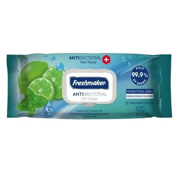 Hygienický ubrousek Freshmaker Antibacterial antibakteriální vlhčené ubrousky 120 ks