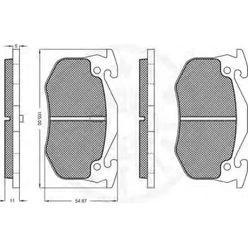 Brzdová destička Brembo P 61 032