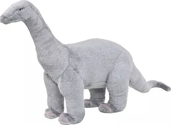 Plyšová hračka vidaXL dinosaurus Brachiosaurus stojící 138 cm šedý