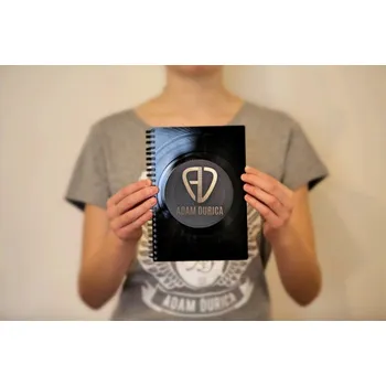 Blok Adam Ďurica: AD logo, černý blok Blok