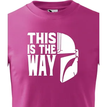 Chlapecké tričko Dětské tričko Mandalorian, Barva Purpurová, Velikost 158 cm/12 roků, Canvas Dětské tričko Bezvatriko.cz 1