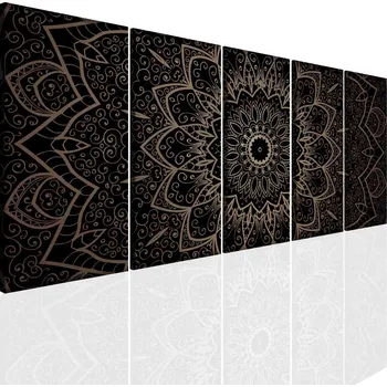 Obraz Malvis Moderní obrazy na zeď - bronzová mandala Velikost: 125x50 cm