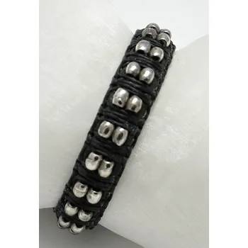 Souprava šperků Vorlové Šperky, Náramek s kovovými komponenty, pánský