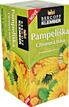 Čaj Bercoff Klember Pampeliška a citronová tráva 20 x 1,5 g