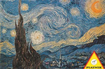 Puzzle Piatnik Vincent Van Gogh: Hvezdná noc II 1000 dílků