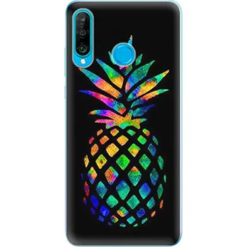 Pouzdro na mobilní telefon Odolné silikonové pouzdro iSaprio - Rainbow Pineapple - Huawei P30 Lite