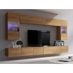 GAB Obývací stěna LORONA 1, Zlatý dub 300 cm