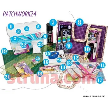 Příslušenství k šicímu stroji PATCHWORK 24 - 24 výrobků na patchwork