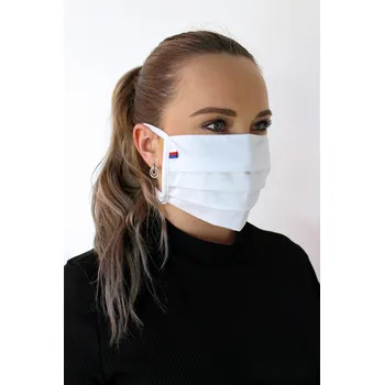 rouška Designová skládaná rouška s českou trikolorou