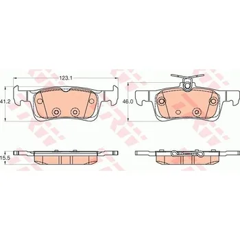 Brzdová destička TRW GDB2037