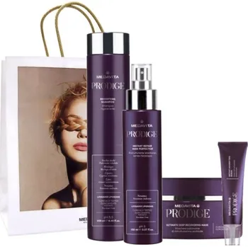Kosmetická sada Medavita Prodige šampón 250 m + sérum 4x15 ml + maska 250 ml + sprej 150 ml kosmetická sada